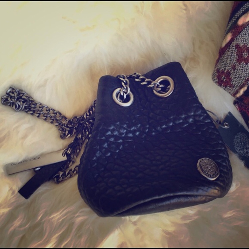 🚫SOLD New With Tag unique Vincent Camuto leather bag